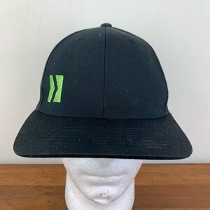 Nutrition Factory Mesh Snapback Adjustable Baseball Hat Cap Black Green Workout